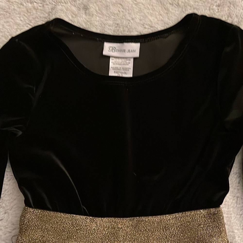 Bonnie Jean Holiday Dress Velvet & Taffeta. Sz 8 EUC - Picture 4 of 5